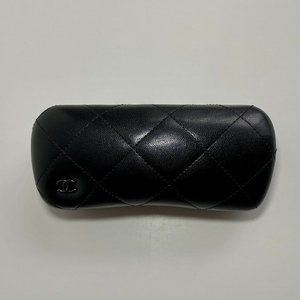 CHANEL black hard sunglasses case